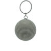 silver pearl sphere clutch