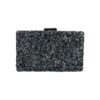 black stone embellished clutch