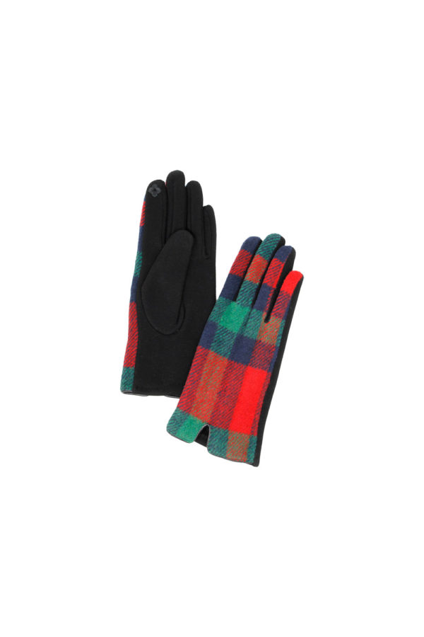 RED PLAID GLOVES