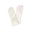WHITE PUFFER FRONT WINTER GLOVES