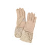 TAUPE HALF PUFFER GLOVES