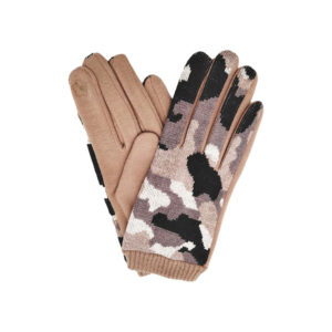TAUPECAMO PRINTED KNIT GLOVES