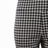 black check print high waisted cropped jeggings