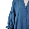 BLUE BELL SLEEVE HIGH LOW BLOUSE